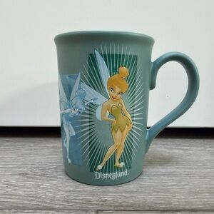 DISNEY DISNEYLAND TINKERBELL COFFEE TEA MUG MATTE GREEN